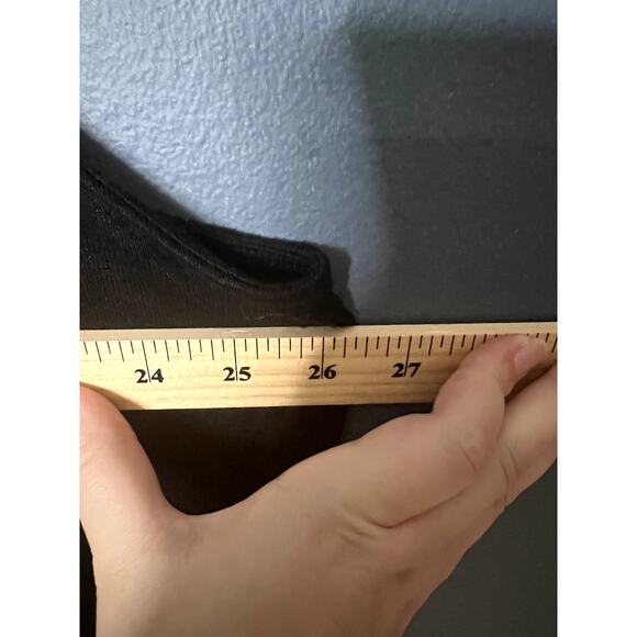 Ava and Viv Black Tank Top Women's Size 3x Lagenlook Pocket Layering Staple - Picture 6 of 6